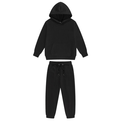 Djeca, dječaci, djevojčice, 2 komada sportske odjeće, jednobojna trenirka, hoodie s kapuljačom i trenirkom, kostim za trčanje, hodanje