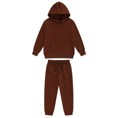 Djeca, dječaci, djevojčice, 2 komada sportske odjeće, jednobojna trenirka, hoodie s kapuljačom i trenirkom, kostim za trčanje, hodanje