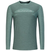 Kompresné tričko, športové, rýchloschnúce, bežecké, s potlačou, na cvičenie, fitness, outdoor, mužské, behanie s dlhým rukávom