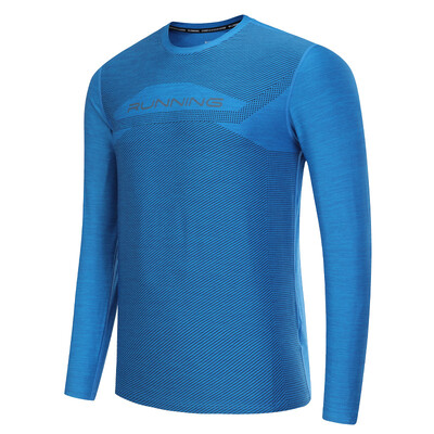Kompresné tričko, športové, rýchloschnúce, bežecké, s potlačou, na cvičenie, fitness, outdoor, mužské, behanie s dlhým rukávom