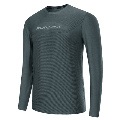 Kompresné tričko, športové, rýchloschnúce, bežecké, s potlačou, na cvičenie, fitness, outdoor, mužské, behanie s dlhým rukávom