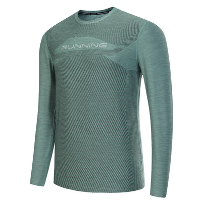 Kompresné tričko, športové, rýchloschnúce, bežecké, s potlačou, na cvičenie, fitness, outdoor, mužské, behanie s dlhým rukávom