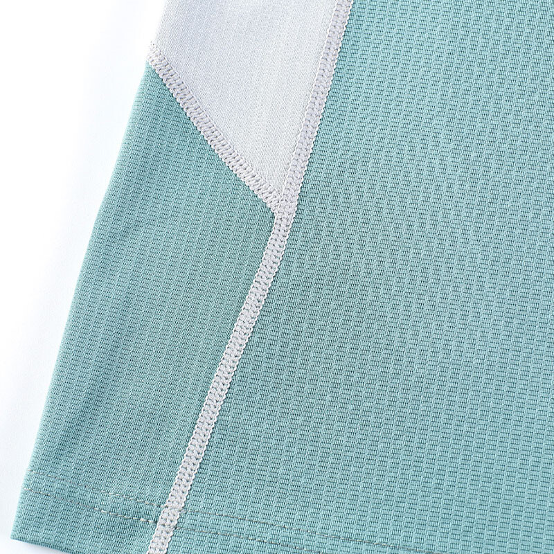 Majica za fitness, muška mrežasta ljetna sportska majica s raglan rukavima u boji, s O-izrezom i kratkim rukavima, majica za vježbanje bodybuildinga