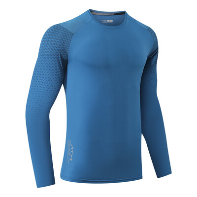 Cvičné outdoorové tričká s potlačou, bežecké, rýchloschnúce, elastické, fitness s dlhým rukávom, kompresné módne tričko na kulturistiku