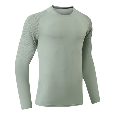 Cvičné outdoorové tričká s potlačou, bežecké, rýchloschnúce, elastické, fitness s dlhým rukávom, kompresné módne tričko na kulturistiku