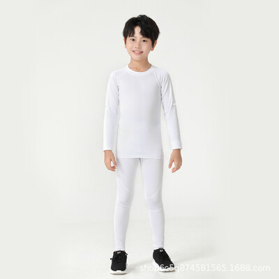 Dječji kompresijski komplet odijela za treniranje, majica dugih rukava, brzo sušenje, dječake, košarku, nogomet, teretanu, sportsku odjeću za vježbanje