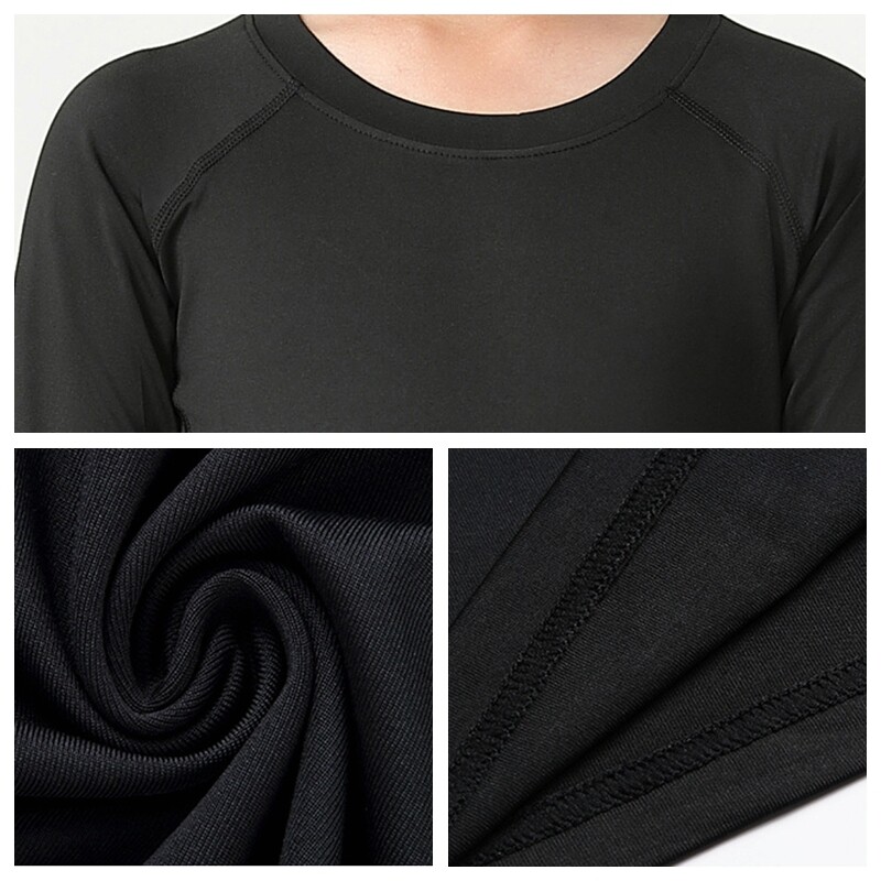 Dječji kompresijski komplet odijela za treniranje, majica dugih rukava, brzo sušenje, dječake, košarku, nogomet, teretanu, sportsku odjeću za vježbanje