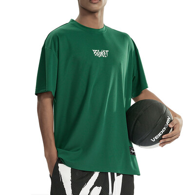 Brzosušeća muška majica od 100% poliestera, okruglog izreza, kratkih rukava, prekomjerna jednobojna sportska majica, prozračna majica