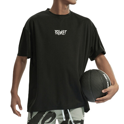 Brzosušeća muška majica od 100% poliestera, okruglog izreza, kratkih rukava, prekomjerna jednobojna sportska majica, prozračna majica