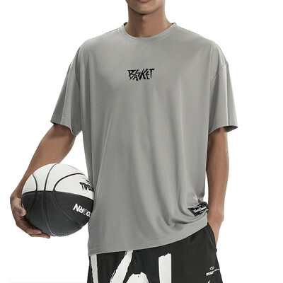 Brzosušeća muška majica od 100% poliestera, okruglog izreza, kratkih rukava, prekomjerna jednobojna sportska majica, prozračna majica