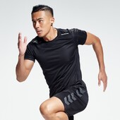 Spordisärk meeste suvine õhuke higi neelav poolvarrukatega kiiresti kuivav särk Ice siidist lühikeste varrukatega särk Running FitnessShi