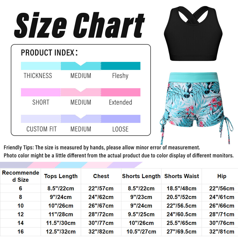 Ljeto, 2 komada dječje i djevojačke majice bez rukava s U izrezom i križanim leđima, kratke hlače s modnim printom za sportsko vježbanje, plivanje