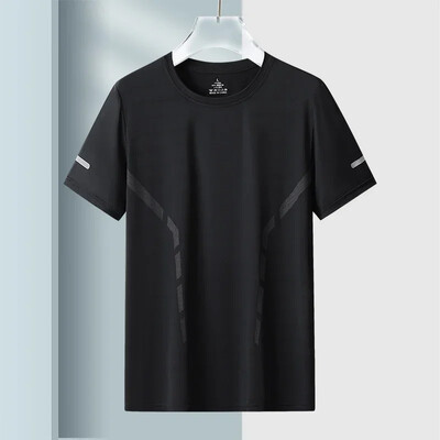 Ljetne muške majice za vježbanje koje se brzo suše Majice za trčanje koje upijaju vlagu Sportske teretane Atletske prozračne majice kratkih rukava