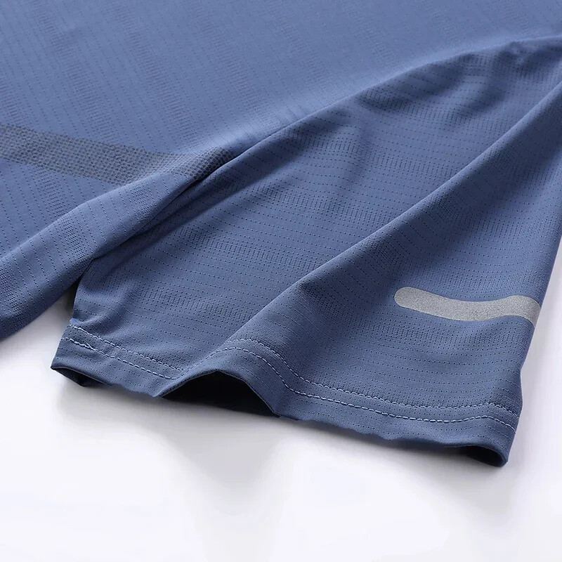 Ljetne muške majice za vježbanje koje se brzo suše Majice za trčanje koje upijaju vlagu Sportske teretane Atletske prozračne majice kratkih rukava