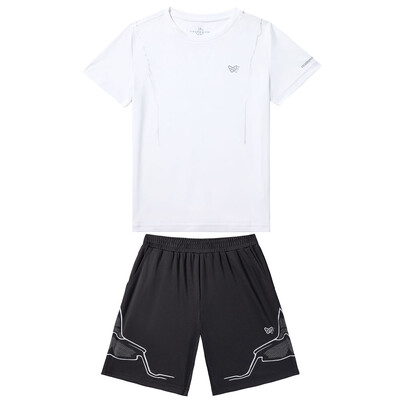 Summer One Set Youth Boys πουκάμισο Quick Dry και σορτς κοντά μανίκια σε στεγνή εφαρμογή Αθλητικά παντελόνια για τρέξιμο ποδοσφαίρου μπάσκετ