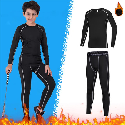 Dječje Trenirke za fitnes Tople hlače za mlade Gornje rublje Uska sportska odjeća za dječake Kompresijska odjeća za trčanje Košarka Sportska odjeća