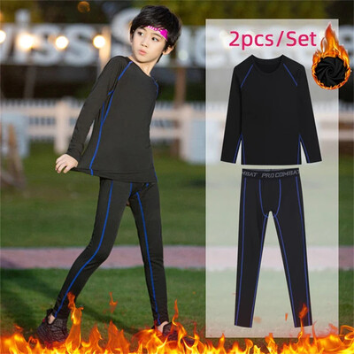 Dječje Trenirke za fitnes Tople hlače za mlade Gornje rublje Uska sportska odjeća za dječake Kompresijska odjeća za trčanje Košarka Sportska odjeća