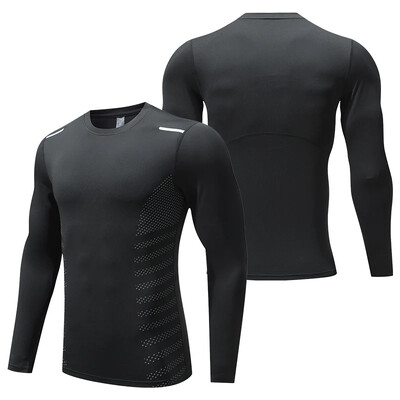 Muška sportska kompresijska majica za teretanu Uske majice za trčanje za fitness Majica kratkih rukava Odjeća za treniranje mišića Rashguard za trčanje Dry Fit