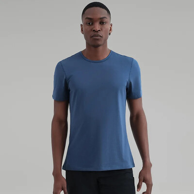 Pánske rýchloschnúce športové tričko Lulu, klasické krátke rukávy, ležérny top, priedušné, pohodlné, atletické, na cvičenie