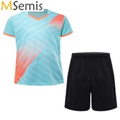 Detské chlapčenské rýchloschnúce športové súpravy, tepláky, futbal, basketbal, tréningové oblečenie, tričko s grafickou potlačou a šortkami so sťahovacou šnúrkou
