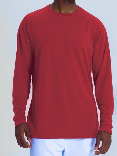 UABRAV Cămăși atletice solide pentru bărbați, Fitness, sport, alergare, tricou termic cu mânecă lungă, îmbrăcăminte de gimnastică cu uscare rapidă