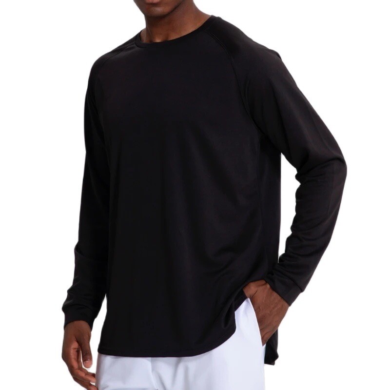 UABRAV Cămăși atletice solide pentru bărbați, Fitness, sport, alergare, tricou termic cu mânecă lungă, îmbrăcăminte de gimnastică cu uscare rapidă