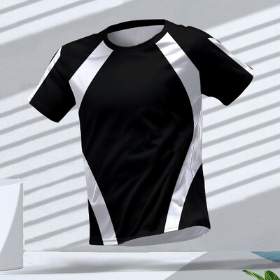 Muškarci Sportska odjeća za teretanu Ljetne majice kratkih rukava Running Man Prozračne kratke rukave Unisex Sportske sportske majice s okruglim izrezom Clash majice u trendu