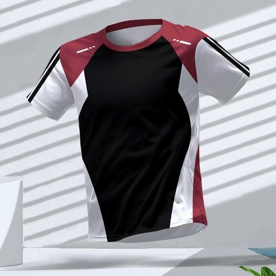 Muškarci Sportska odjeća za teretanu Ljetne majice kratkih rukava Running Man Prozračne kratke rukave Unisex Sportske sportske majice s okruglim izrezom Clash majice u trendu