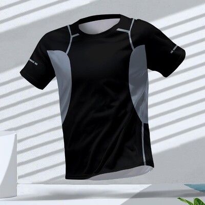 Muškarci Sportska odjeća za teretanu Ljetne majice kratkih rukava Running Man Prozračne kratke rukave Unisex Sportske sportske majice s okruglim izrezom Clash majice u trendu