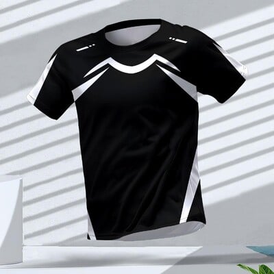 Muškarci Sportska odjeća za teretanu Ljetne majice kratkih rukava Running Man Prozračne kratke rukave Unisex Sportske sportske majice s okruglim izrezom Clash majice u trendu