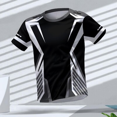 Muškarci Sportska odjeća za teretanu Ljetne majice kratkih rukava Running Man Prozračne kratke rukave Unisex Sportske sportske majice s okruglim izrezom Clash majice u trendu