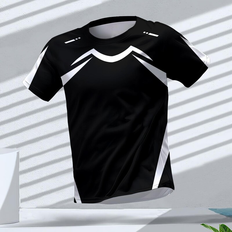 Muškarci Sportska odjeća za teretanu Ljetne majice kratkih rukava Running Man Prozračne kratke rukave Unisex Sportske sportske majice s okruglim izrezom Clash majice u trendu