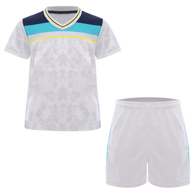 Dječja sportska uniforma za dječake Tinejdžeri Nogomet Košarka Odjeća za trening trčanja Majica kratkih rukava s V izrezom i sportskim kratkim hlačama