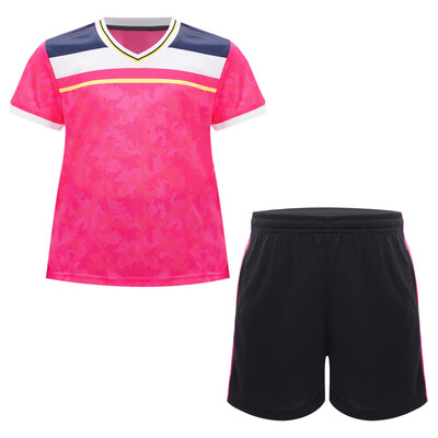 Dječja sportska uniforma za dječake Tinejdžeri Nogomet Košarka Odjeća za trening trčanja Majica kratkih rukava s V izrezom i sportskim kratkim hlačama