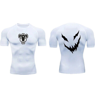 Anime muška kompresijska majica za vježbanje brzo sušenje Rash Guard Gym donji sloj Atletska potkošulja Oprema Sportska majica