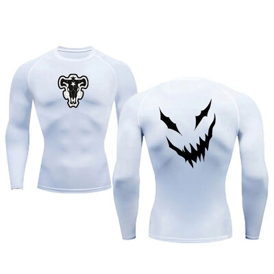 Anime muška kompresijska majica za vježbanje brzo sušenje Rash Guard Gym donji sloj Atletska potkošulja Oprema Sportska majica