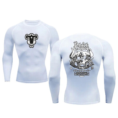 Anime muška kompresijska majica za vježbanje brzo sušenje Rash Guard Gym donji sloj Atletska potkošulja Oprema Sportska majica