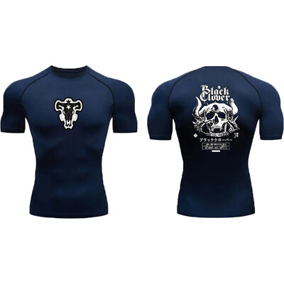 Anime muška kompresijska majica za vježbanje brzo sušenje Rash Guard Gym donji sloj Atletska potkošulja Oprema Sportska majica