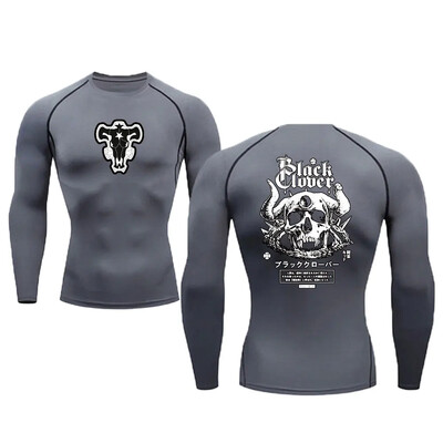 Anime muška kompresijska majica za vježbanje brzo sušenje Rash Guard Gym donji sloj Atletska potkošulja Oprema Sportska majica