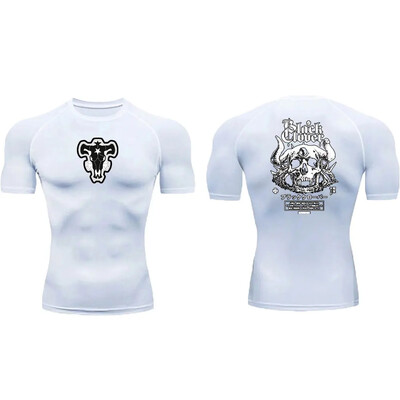 Anime muška kompresijska majica za vježbanje brzo sušenje Rash Guard Gym donji sloj Atletska potkošulja Oprema Sportska majica