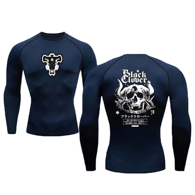 Anime muška kompresijska majica za vježbanje brzo sušenje Rash Guard Gym donji sloj Atletska potkošulja Oprema Sportska majica