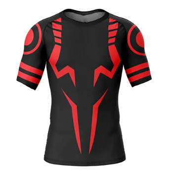 Anime Jujutsu Kaisen Compression T Shirt Men 3D Print Sukuna Дишаща Футболна Фитнес Стегната Спортна облекла Quick Dry Riding Tops