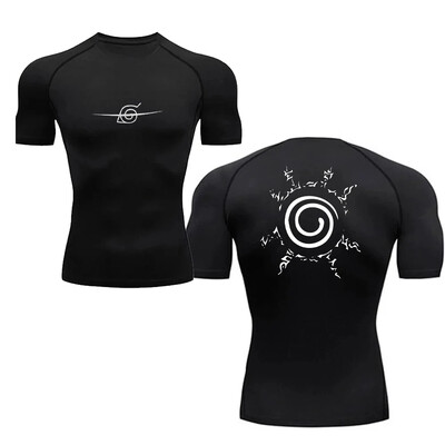 Ανδρικά πουκάμισα συμπίεσης Anime Sport Quick Dry Gym TSshirts Fitness Αθλητικά εσώρουχα Elasticity Μπλουζάκια Μπλουζάκια Καλοκαίρι Φθινόπωρο Αντρικό