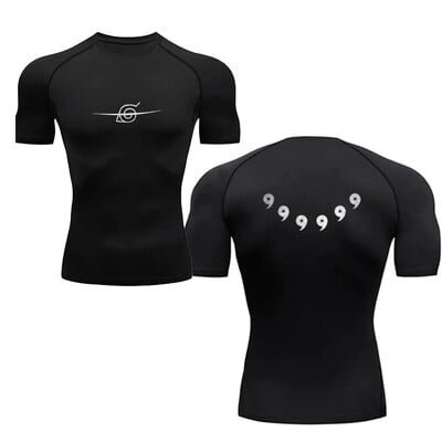 Muške kompresijske majice Anime Sport Quick Dry Gym Tshirts Fitness Atletske potkošulje Elasticity Majice Ljeto Jesen Muške