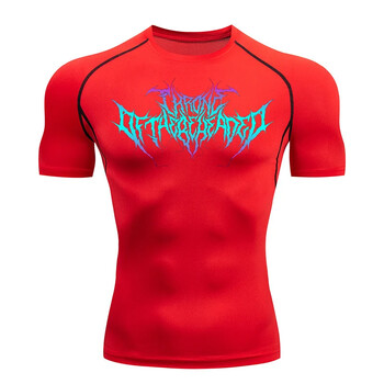 Y2K Compression Shirt Men Fitness Gym Sport Running T-Shirt Rashgard Tops Tee Лятна бързосъхнеща тениска с къс ръкав за мъже