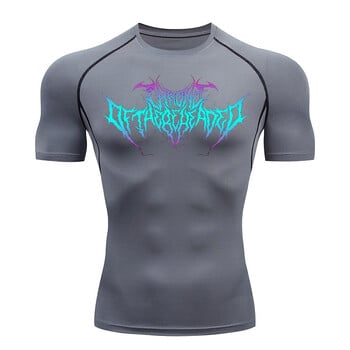 Y2K Compression Shirt Men Fitness Gym Sport Running T-Shirt Rashgard Tops Tee Лятна бързосъхнеща тениска с къс ръкав за мъже