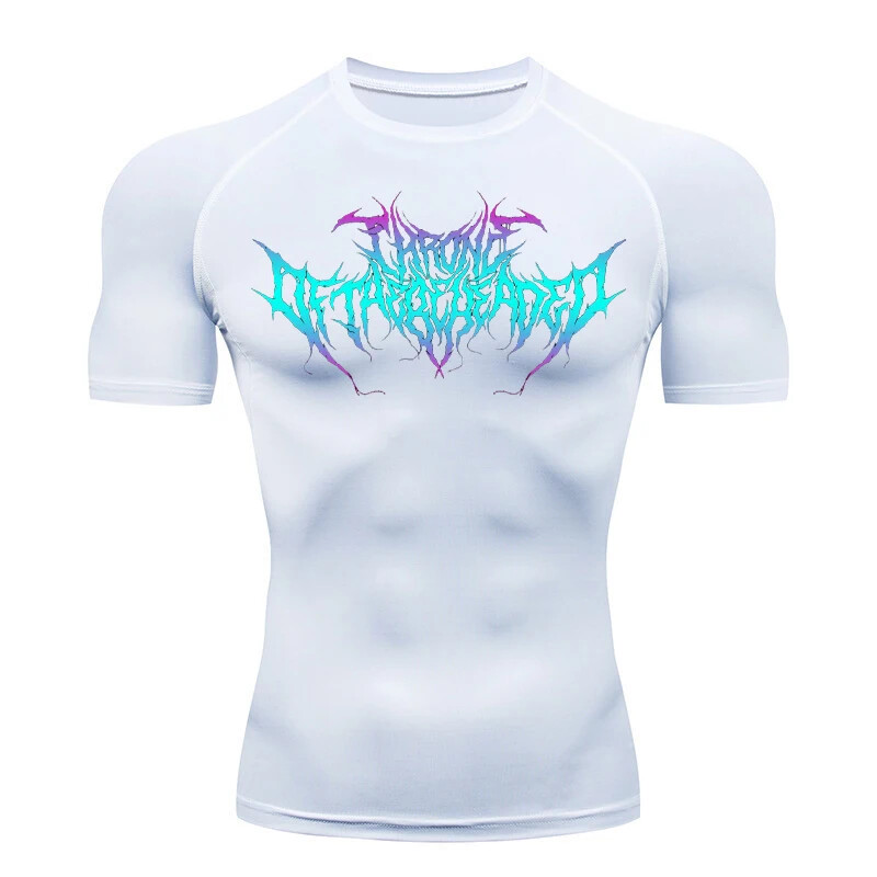 Y2K kompresijska majica za muškarce Fitness Gym Sport Running T-Shirt Rashgard Tops Tee Ljetna brzosušeća majica kratkih rukava za muškarce