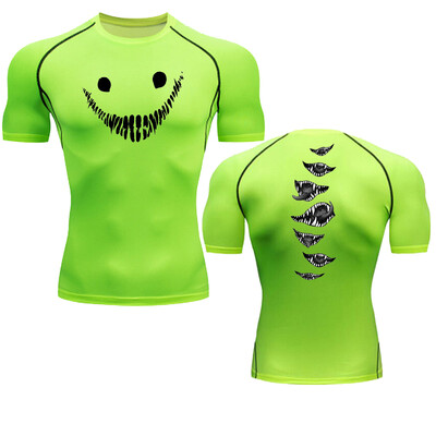 Majica za trčanje Muška kompresijska majica kratkih rukava Ljetna majica koja se brzo suši Crna majica za mišiće za bodybuilding Prozračna teretana