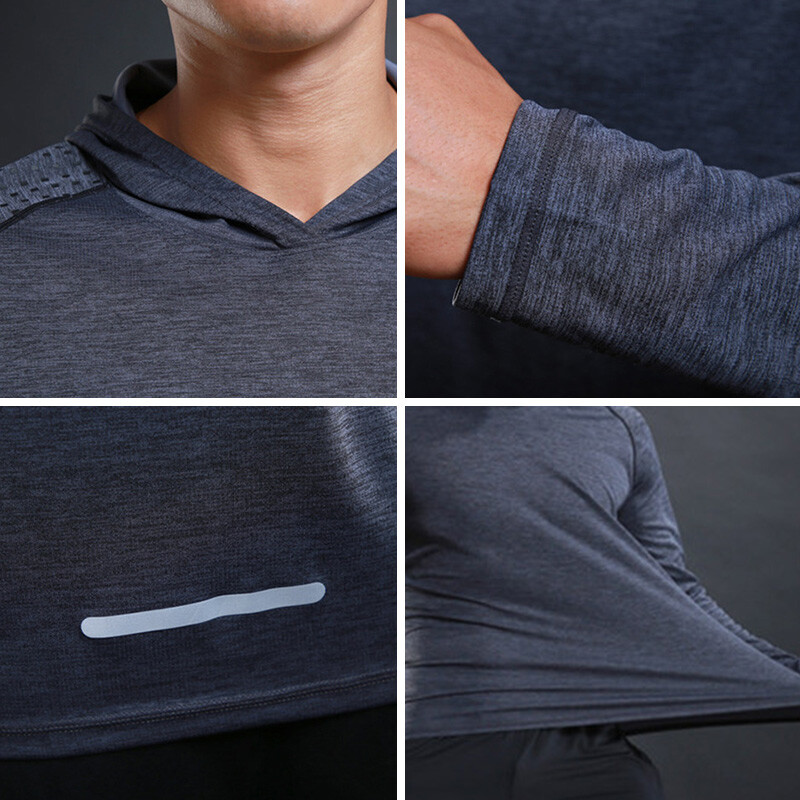 Rýchloschnúce kompresné športové tričká Pánske bežecké tričká Mikiny na cvičenie Priliehavé fitness tričká do posilňovne Futbalové tričká Dresy Športové oblečenie