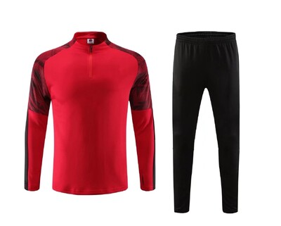 Nová športová súprava pre mužov a deti, chlapcov a dievčat, 2 farby, bunda s polovičným zipsom, tréningové oblečenie, hry, dresy, futbalové súpravy, topy a nohavice.